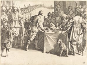 सैनिकों की नियुक्ति, सी. 1614. द्वारा जैक्स कैलोट