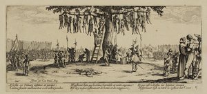 द मिसरीज ऑफ़ वॉर, नंबर 11. द हैंगिंग, 1633 द्वारा जैक्स कैलोट