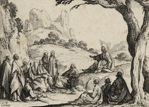 पर्वत पर उपदेश, 1635 द्वारा जैक्स कैलोट