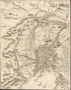 ला रोशेल की घेराबंदी [16 में से प्लेट 6; सेट में 1952.8.97-112 शामिल है] द्वारा जैक्स कैलोट