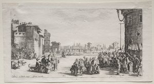 दास बाजार, 1629। द्वारा जैक्स कैलोट
