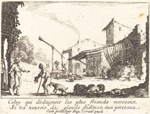 द स्वाइनहर्ड, 1635। द्वारा जैक्स कैलोट