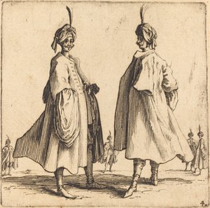 दो तुर्क, 1617 और 1621। द्वारा जैक्स कैलोट
