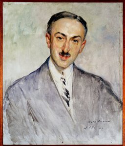 एमिल हर्ज़ोग डिट आंद्रे मौरोइस (1885-1967) के चित्र के लिए अध्ययन, फ्रांसीसी लेखक जैक्स एमिल (जैक्स-एमिल) ब्लैंच द्वारा पेंटिंग (1861-1942) 1924 सन। 0.5x0.41 मीटर रूएन, ललित कला संग्रहालय द्वारा जैक्स एमिल ब्लांच