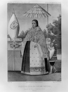 इंका राजकुमारी, राष्ट्रीय पोशाक, 1852