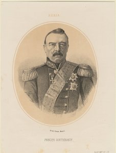 प्रिंस मिखाइल दिमित्रिच गोरचकोव का पोर्ट्रेट 1795-1861, 1865