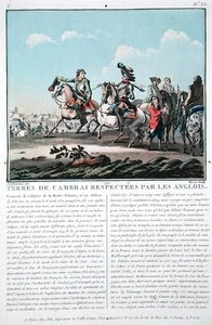 जीन बैप्टिस्ट मोरेट (fl.1790-1820) द्वारा उकेरी गई, कंबराई के क्षेत्रों का अंग्रेजी द्वारा सम्मान किया जाता है।