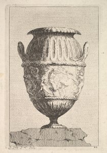 एक वैश्यावृत्ति के लिए एक Bacchic Frieze के साथ डिजाइन, से: Vases, 1746। द्वारा जैक्स फ्रांकोइस जोसेफ सैली