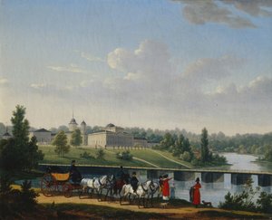 पैदल। गोलित्सिन एस्टेट पेखरा-याकोवलेव्स्कॉय, 1820 द्वारा जैक्स फ्रेंकोइस जोसेफ स्वेबाक