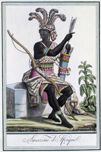 अफ्रीका का अमेज़ॅन - ग्रासेट सेंट सॉवेउर द्वारा "" इनसाइक्लोपीडिया ऑफ़ ट्रेवल्स "" में, एड। १७९६ द्वारा जैक्स ग्रासेट डी सेंट सौवेउर