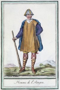 मैन ऑफ आरागॉन (स्पेन) - ग्रासेट सेंट सॉवेउर द्वारा "" इनसाइक्लोपीडिया ऑफ ट्रेवल्स "" में, एड। १७९६ द्वारा जैक्स ग्रासेट डी सेंट सौवेउर