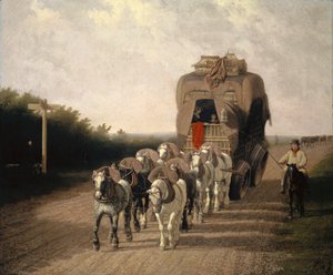 द लुडलो कैरियर-कोच, 1801 द्वारा जैक्स लॉरेंट अगासे