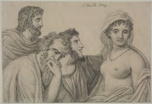 जजों के सामने फ्रायने, सी। 1816-1820। द्वारा जैक्स लुई डेविड