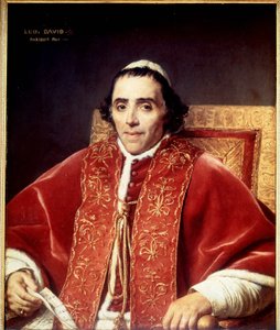 डेविड द्वारा पायस VII (1742 - 1823) का पोर्ट्रेट। 1805. वर्साय का संग्रहालय द्वारा जैक्स लुई डेविड