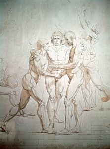 टेनिस कोर्ट का अधूरापन, विस्तार, 1791-1792 द्वारा जैक्स लुई डेविड