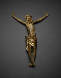 क्रुसिफिक्सियन के अल्टारपीस से क्राइस्ट का कॉर्पस, 1391-99 द्वारा जैक्स डी बेर्ज़ या बेर्स