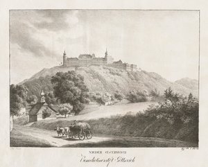 लोअर ऑस्ट्रिया, बेनेडिक्टिन एबे गॉटराइच, 1819। द्वारा जैकब ऑल्ट