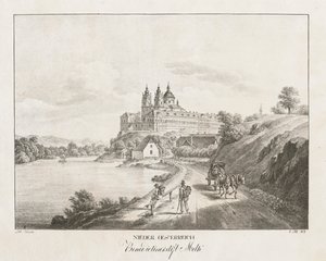 लोअर ऑस्ट्रिया, बेनेडिक्टिन एबे मेलक, 1819। द्वारा जैकब ऑल्ट