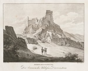 लोअर ऑस्ट्रिया, महल के खंडहर। द्वारा जैकब ऑल्ट