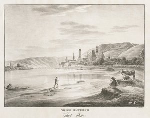 लोअर ऑस्ट्रिया, स्टीन शहर, 1819। द्वारा जैकब ऑल्ट