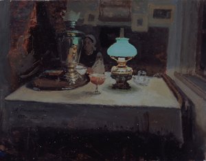 समोवर में, 1899 द्वारा जाकोव जकोवलेविच कलिनिचेंको