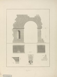 प्रवेश द्वार, Zaghouan (कागज पर धोने के साथ कलम और स्याही) द्वारा जेम्स 1730 94 ब्रूस