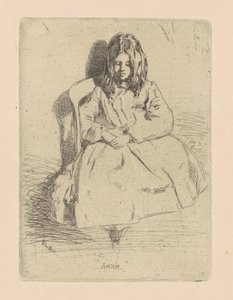 एनी, बैठा, 18581859। द्वारा जेम्स एबॉट मैकनील व्हिस्लर