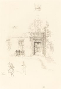 आंगन, चेल्सी अस्पताल, 1888। द्वारा जेम्स एबॉट मैकनील व्हिस्लर