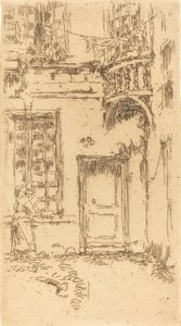 आंगन, रुए पीएल कूरियर, 1888। द्वारा जेम्स एबॉट मैकनील व्हिस्लर