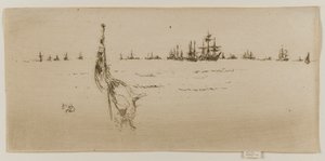 झंडा डुबोना, 1887। द्वारा जेम्स एबॉट मैकनील व्हिस्लर