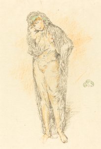 ड्रेप्ड फिगर, स्टैंडिंग, 1891। द्वारा जेम्स एबॉट मैकनील व्हिस्लर