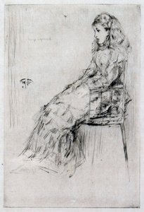 फैनी लीलैंड, c.1874 (ड्राईपॉइंट) द्वारा जेम्स एबॉट मैकनील व्हिस्लर