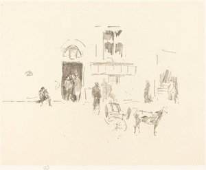 गेयटी स्टेज डोर, 18791887। द्वारा जेम्स एबॉट मैकनील व्हिस्लर