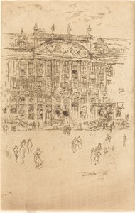 ग्रैंड' प्लेस, ब्रसेल्स, 1887। द्वारा जेम्स एबॉट मैकनील व्हिस्लर