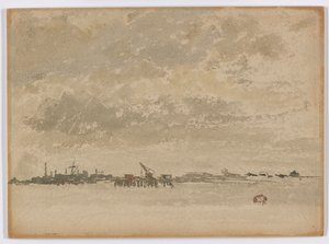 ग्रे और सिल्वर-पर्फ्लीट, 1881-1883। द्वारा जेम्स एबॉट मैकनील व्हिस्लर