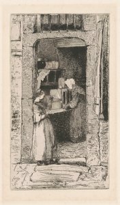 सरसों विक्रेता, 1858। द्वारा जेम्स एबॉट मैकनील व्हिस्लर