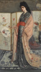 चीनी मिट्टी के बरतन से राजकुमारी 1863-65 (कैनवास पर तेल) द्वारा जेम्स एबॉट मैकनील व्हिस्लर