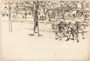 बुलेवार्ड पोइसोनिएरे, 1893। द्वारा जेम्स एबॉट मैकनील व्हिस्लर