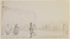 Dieppe, 1857 में तट। द्वारा जेम्स एबॉट मैकनील व्हिस्लर