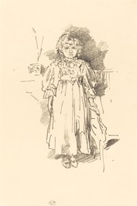 लिटिल एवलिन, 1896। द्वारा जेम्स एबॉट मैकनील व्हिस्लर