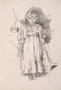 लिटिल एवलिन, 1896। द्वारा जेम्स एबॉट मैकनील व्हिस्लर