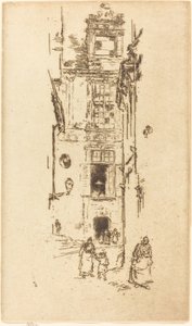 टाउन हॉल, लोचेस, 1888। द्वारा जेम्स एबॉट मैकनील व्हिस्लर