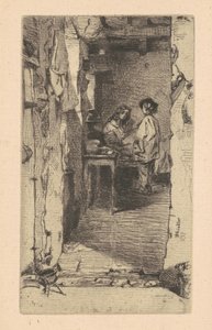 रैग पिकर, मौफेटर्ड क्वार्टर, पेरिस, 1858। द्वारा जेम्स एबॉट मैकनील व्हिस्लर
