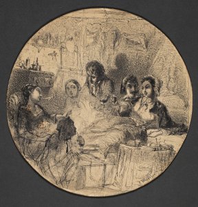 बोहेमियन लाइफ, 1855-57 से दृश्य द्वारा जेम्स एबॉट मैकनील व्हिस्लर