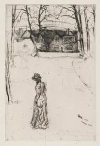 स्पेक हॉल, नंबर 1, 1870 (कागज पर und drypoint नक़्क़ाशी) द्वारा जेम्स एबॉट मैकनील व्हिस्लर