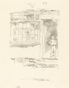 द नाई की दुकान म्यूज़ में, 1896। द्वारा जेम्स एबॉट मैकनील व्हिस्लर