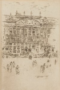 द चर्च- ब्रसेल्स एडवेंचर, 1887। द्वारा जेम्स एबॉट मैकनील व्हिस्लर