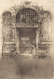 द डोरवे, 1880। द्वारा जेम्स एबॉट मैकनील व्हिस्लर