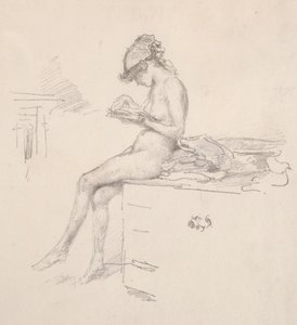 द लिटिल न्यूड मॉडल रीडिंग, 1890।