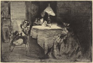 द म्यूजिक-रूम, 1858। द्वारा जेम्स एबॉट मैकनील व्हिस्लर